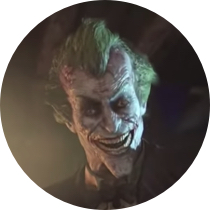 Image of the Joker from the Batman Arkham series