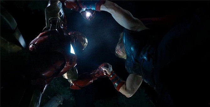 Iron Man Thor Duel