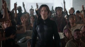 When Katniss does travel to that one district, it is the best moment of the film.