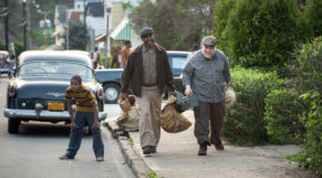 Denzel Washington plays Troy Maxson and Stephen McKinley Henderson plays Jim Bono in Fences from Paramount Pictures. Directed by Denzel Washington from a screenplay by August Wilson.